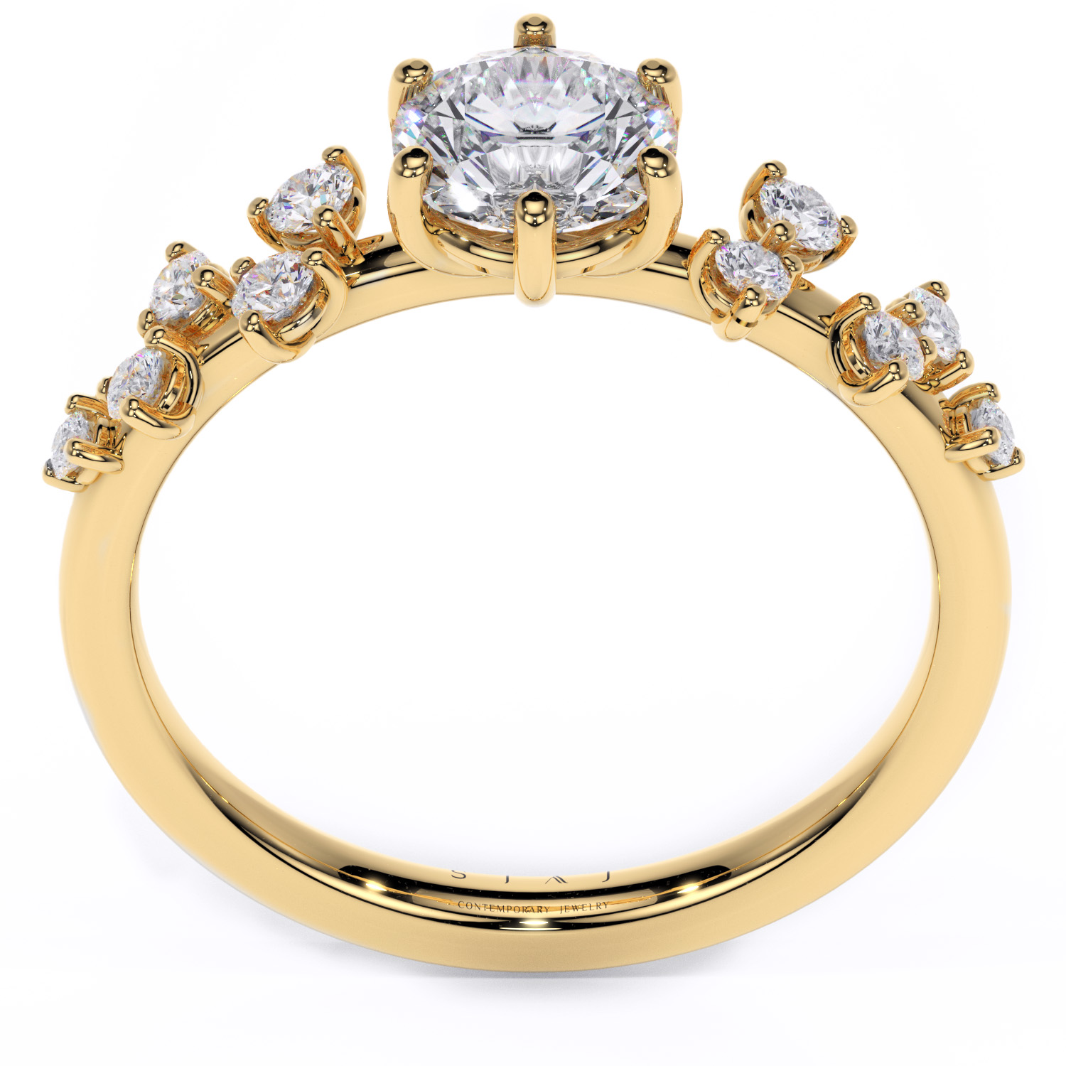 Inel din aur 18K cu diamante lab-grown - 1.00 ct – Celest