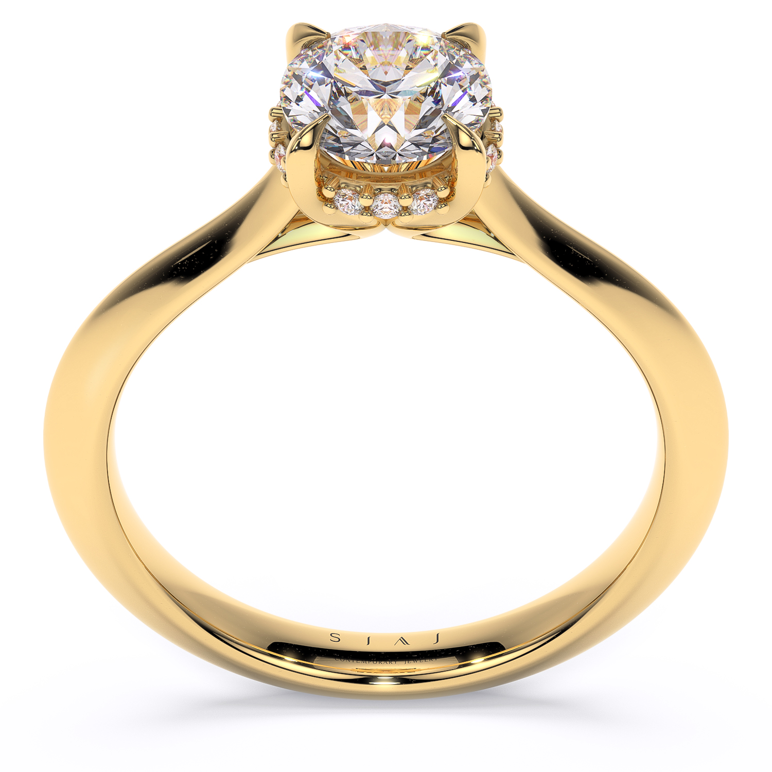 Inel din aur 18K cu diamante lab-grown - 1.10ctw - Maje