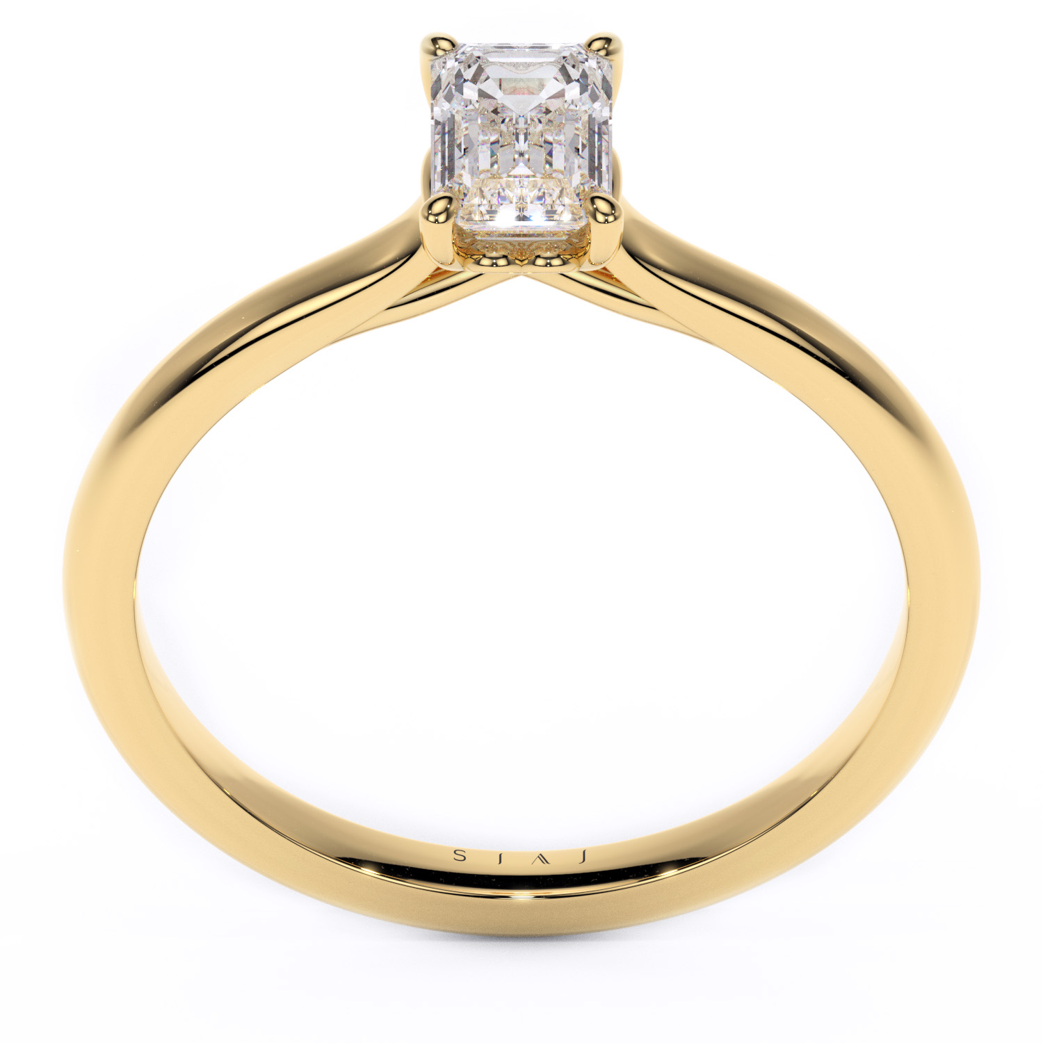Inel din aur 18K cu diamant lab-grown - 0.50ct Em - Mon