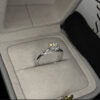 inel de logdna cu diamant natural din aur 18k cu diamant crescut in laborator lcmh80 real