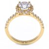 inel logodna cu diamante natural diamante lab grown inel aur lcmh139 gl1