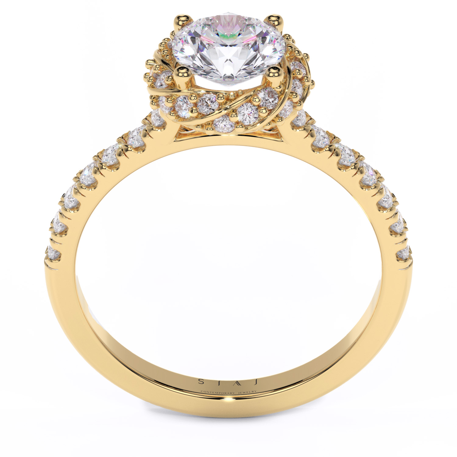 Inel din aur 18K cu diamante lab-grown – 1.28ctw – Isabella