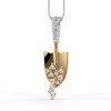 Pandantiv Lopata Din Aur Cu Diamante Naturale Diamante Crescute In Laborator Lcmh183gl thumb