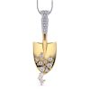 Pandantiv Lopata Din Aur Cu Diamante Naturale Diamante Crescute In Laborator Lcmh183gl1
