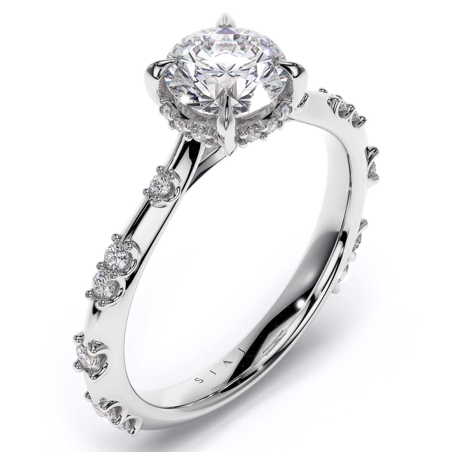 inel de logodna cu diamante naturale diamante crescute in laborator lcmh186jp al2
