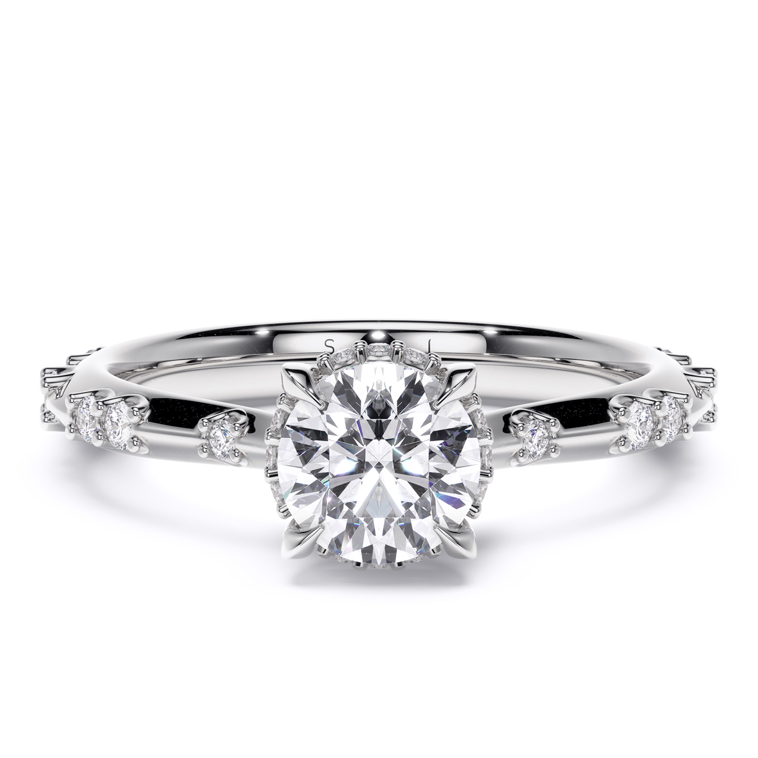 inel de logodna cu diamante naturale diamante crescute in laborator lcmh186jp al3