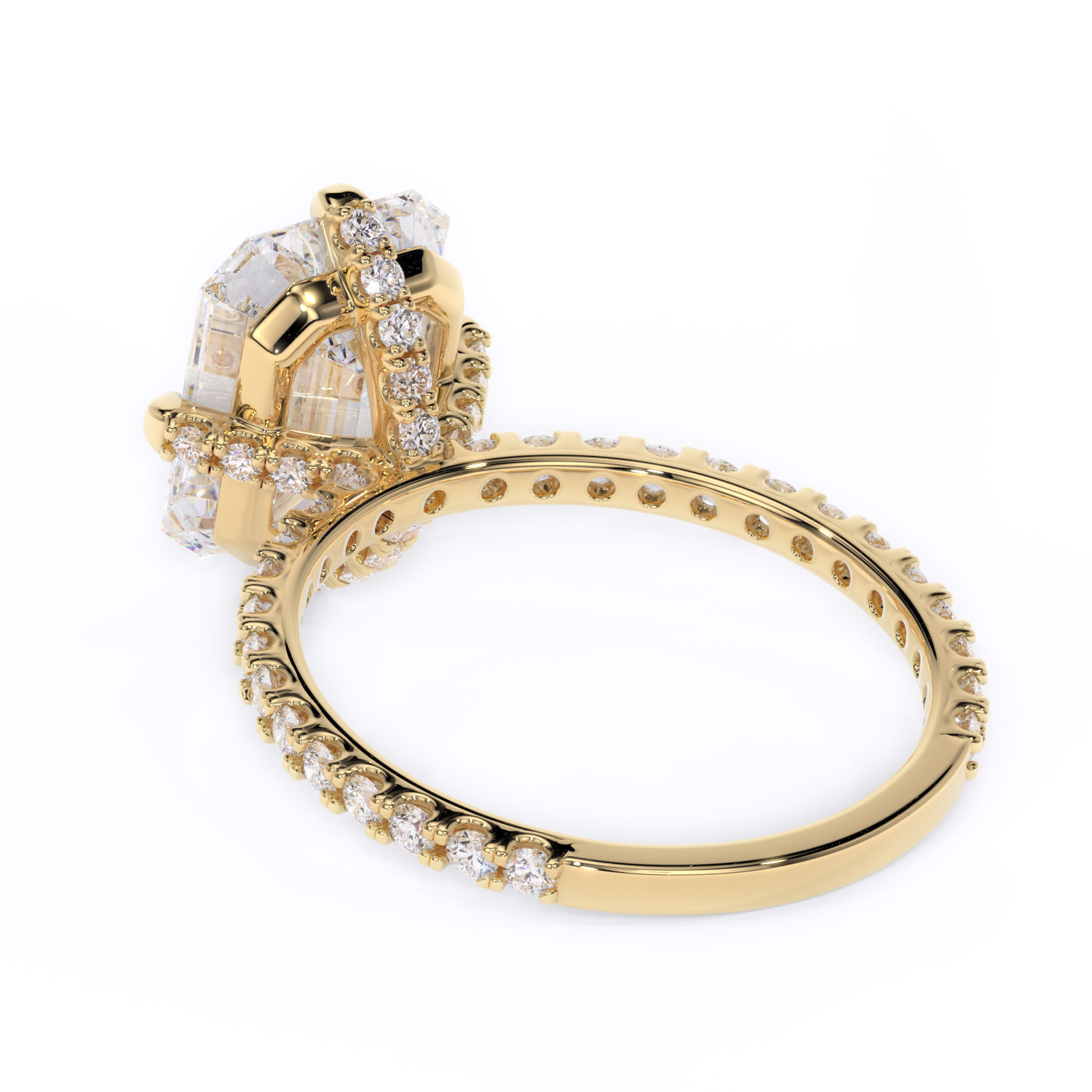 inel emerald cut logodna diamante lab grown diamante naturale crescute in laborator diamante lcmh188 gl3