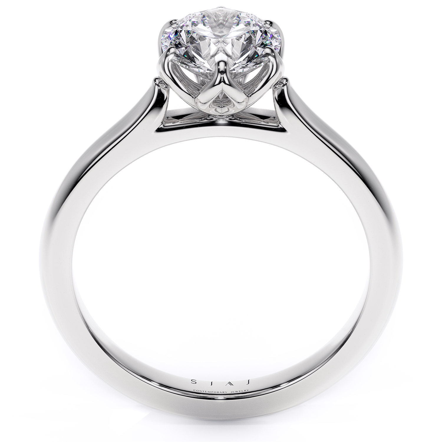 Inel din aur 18K cu diamante lab-grown – 1ct – Tulip