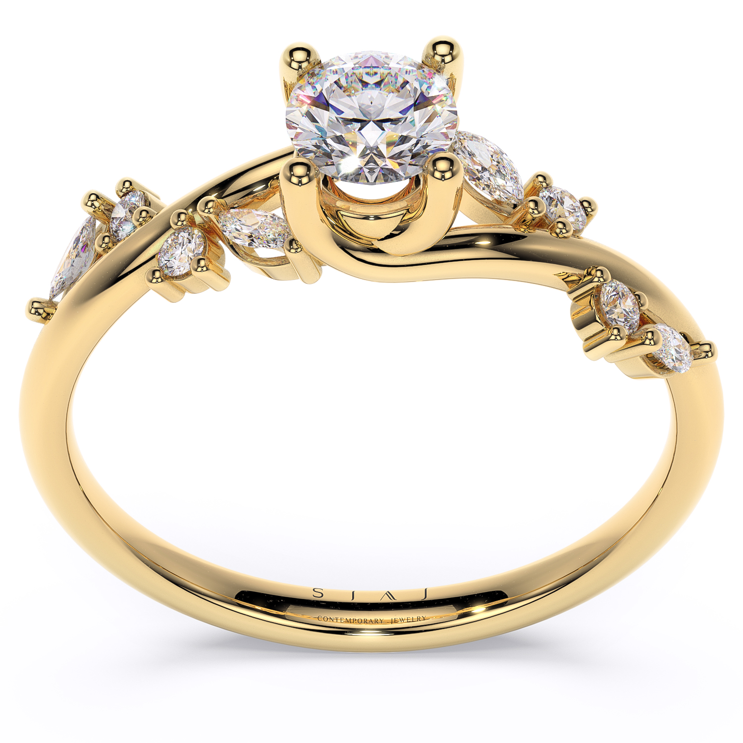 inel emerald cut logodna diamante lab grown diamante naturale crescute in laborator diamante lcmh191gl1