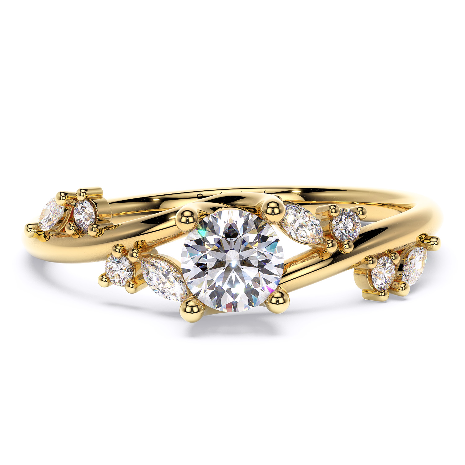 inel emerald cut logodna diamante lab grown diamante naturale crescute in laborator diamante lcmh191gl3