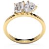 inel toi et moi din aur 18k cu diamante naturale diamante crescute in laborator pear cut emerald cut lcmh205gl1 1