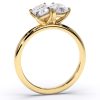 inel toi et moi din aur 18k cu diamante naturale diamante crescute in laborator pear cut emerald cut lcmh205gl2