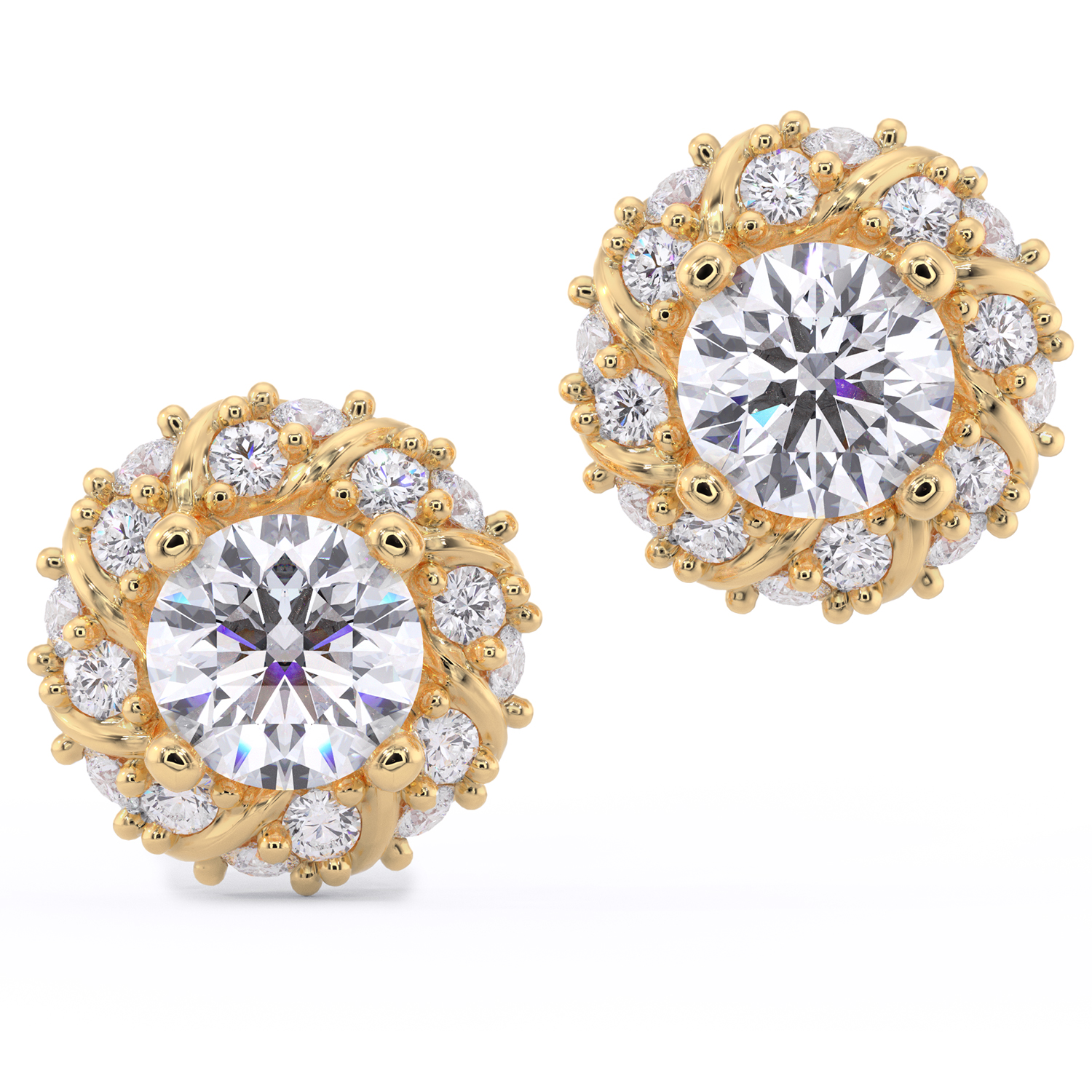 Cercei din aur 18K – 0.40ctw – Isabella