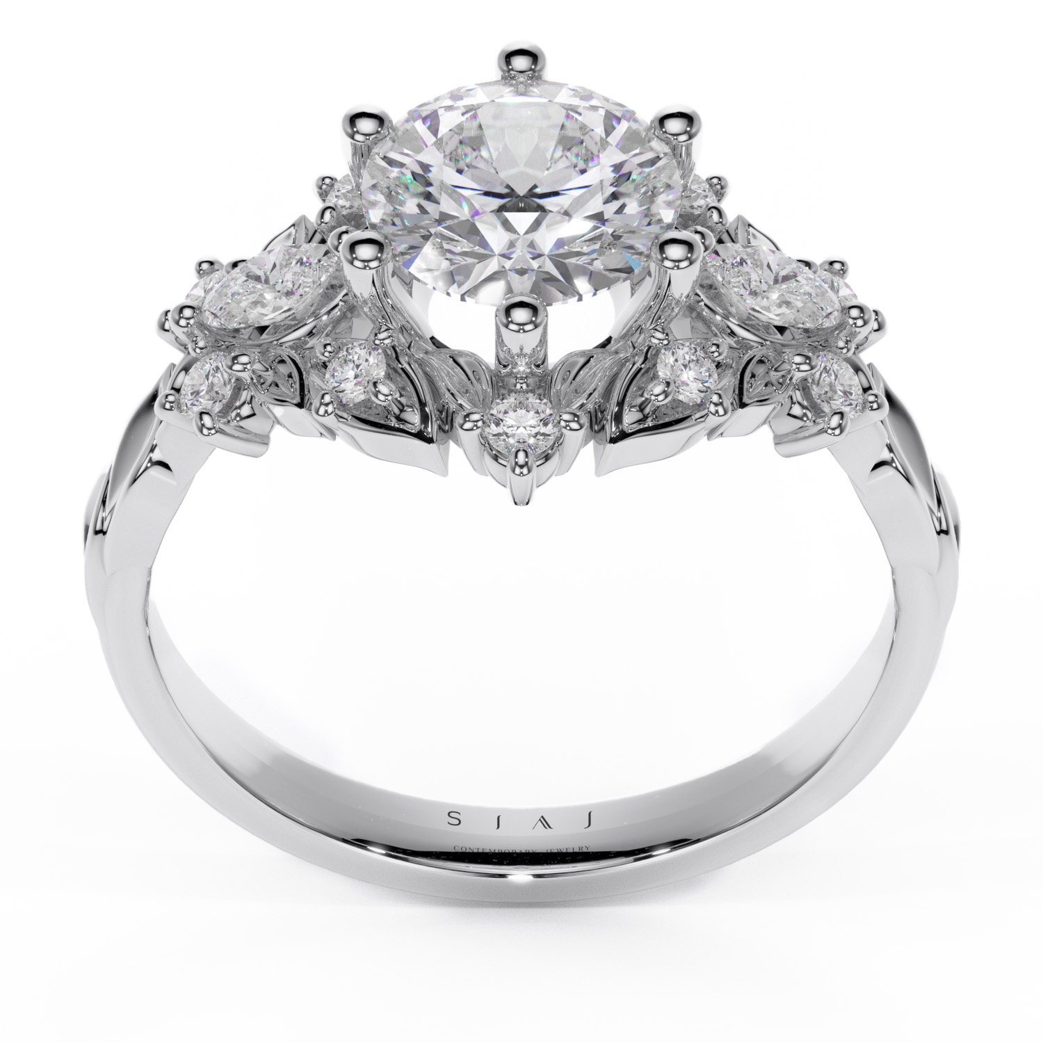 Inel din aur 18K cu diamante lab-grown – 1.85ctw – Imperial Bloom