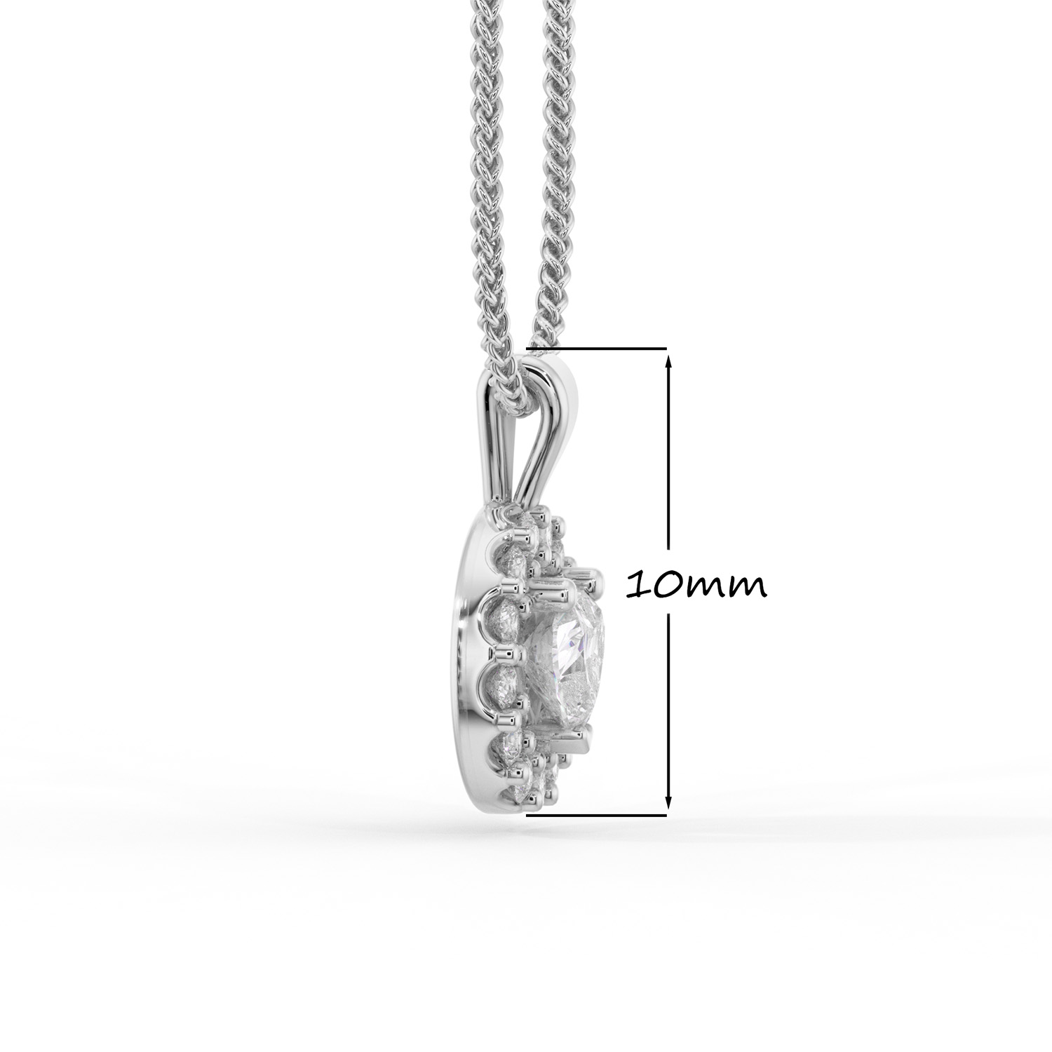 pandantiv din aur 18k diamante heart naturale diamante lab grown diamante crescute in laborator lcmh18 al2