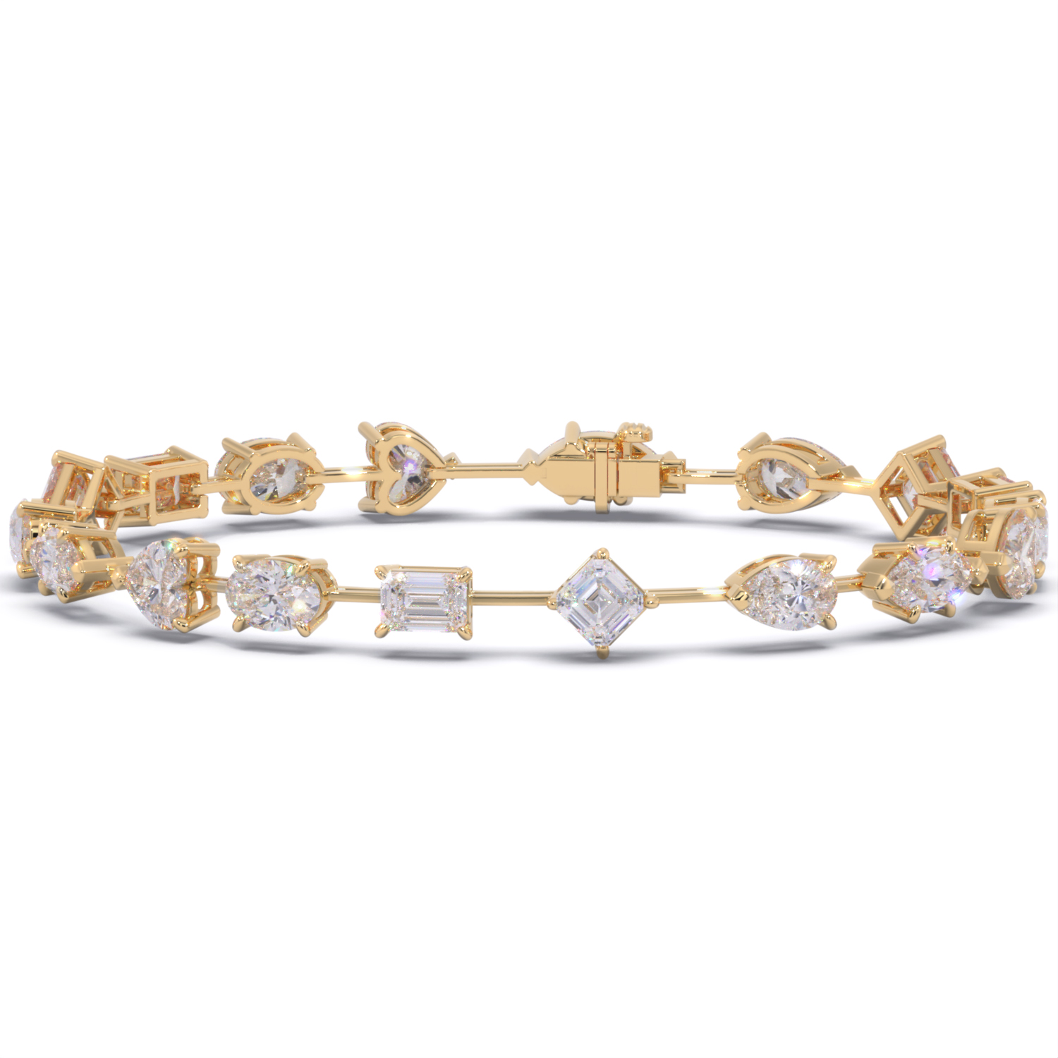 Brățară din aur de 18K cu diamante lab-grown - 18ct