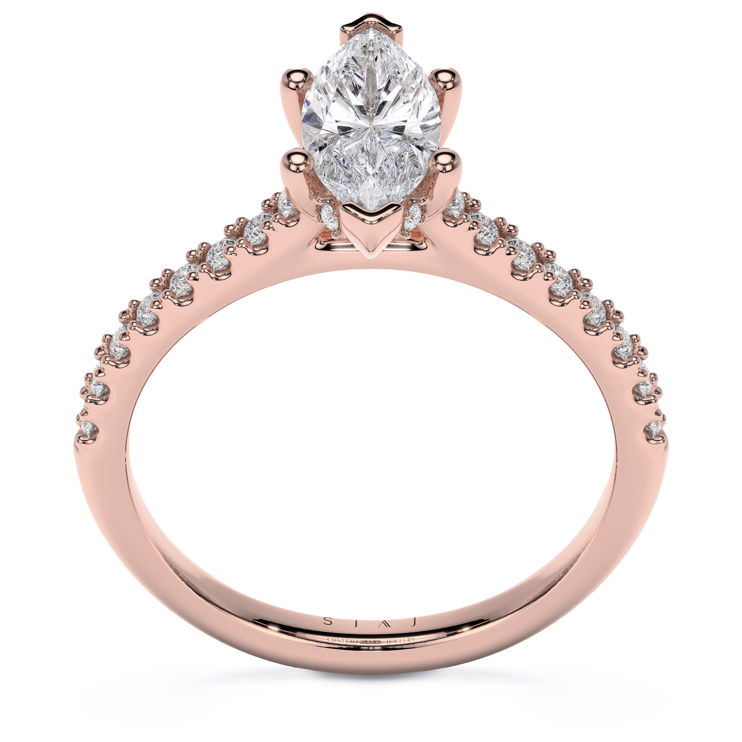 Inel din aur 18K cu diamante lab-grown – 1.25ctw – Mara