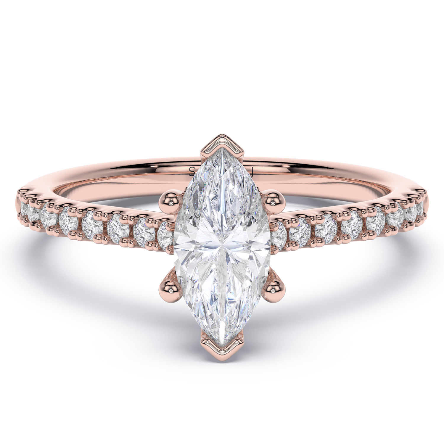inel de logodna cu diamant marquise cut diamante lab grown diamante naturale lcmh217 rz3