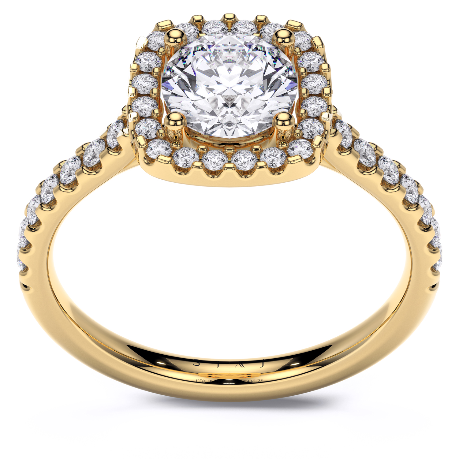 Inel din aur 18K cu diamante lab-grown – 1.5ctw – Lucienne