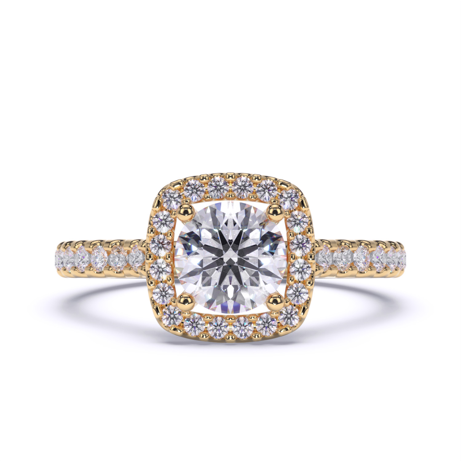 inel logodna halo diamante crescute in laborator diamante naturale engagement ring halo ring lcmh223 gl3