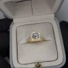 inel logodna halo diamante crescute in laborator diamante naturale engagement ring halo ring lcmh223 real