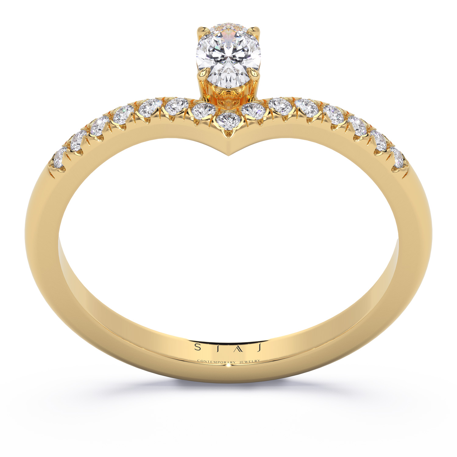 Inel din aur 18K cu diamante naturale – 0.40ctw – Nova
