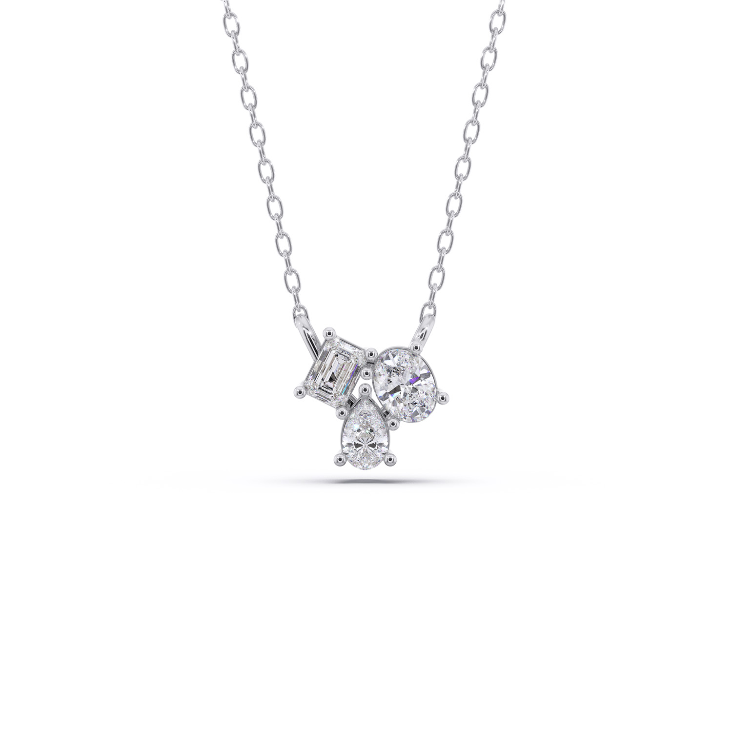 Pandantiv din aur 14K - 0.90ctw - Trivara