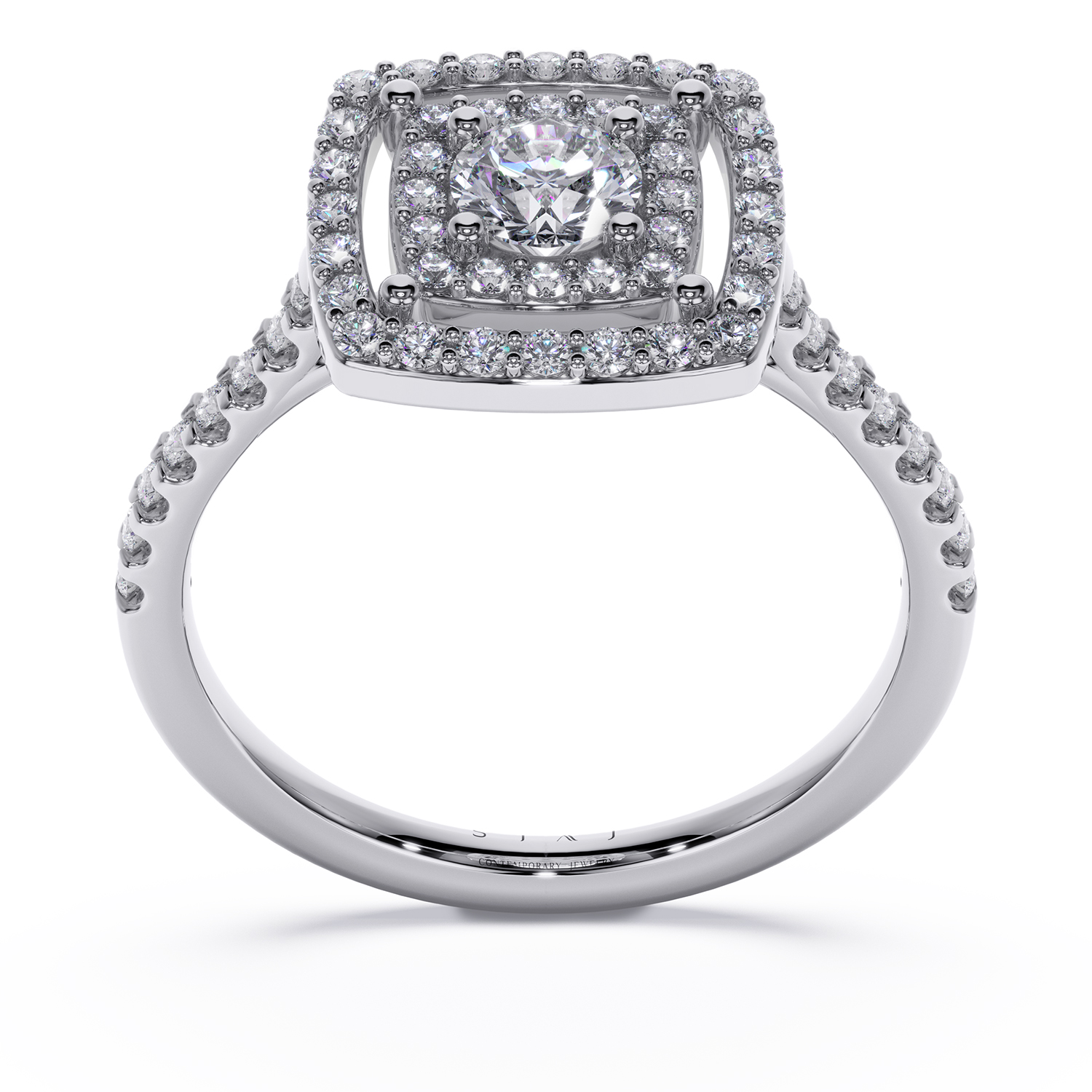 inel din aur cu diamante crescute in laborator diamante naturale inel de logodna lcmh57al 1