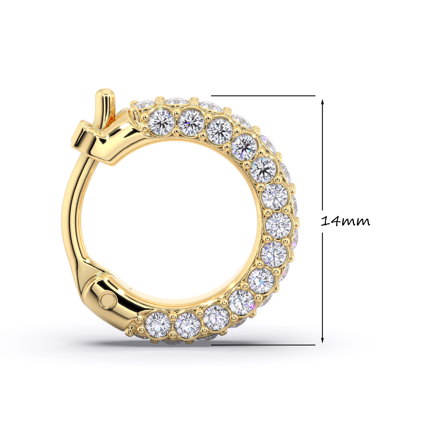 cercei versatili din aur cu diamante naturale diamante lab grown diamante crescute in laborator lcmh238 gl2