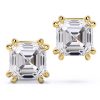 Cercei asscher cut square emeralds earring diamante naturale lab grown diamonds LCMH164GL1 NOU