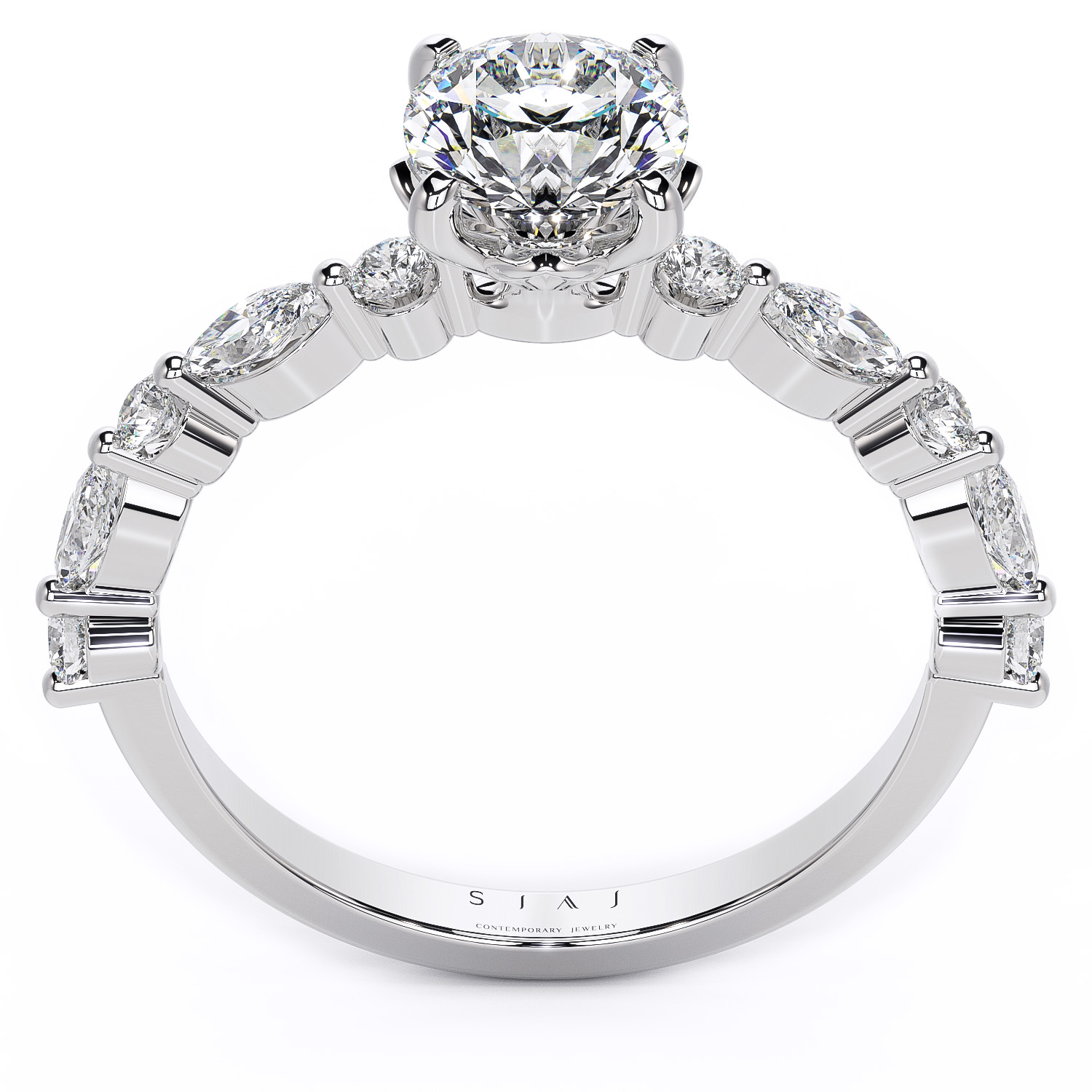 Inel din aur 18K cu diamante lab-grown – 1.37ctw – Majestic