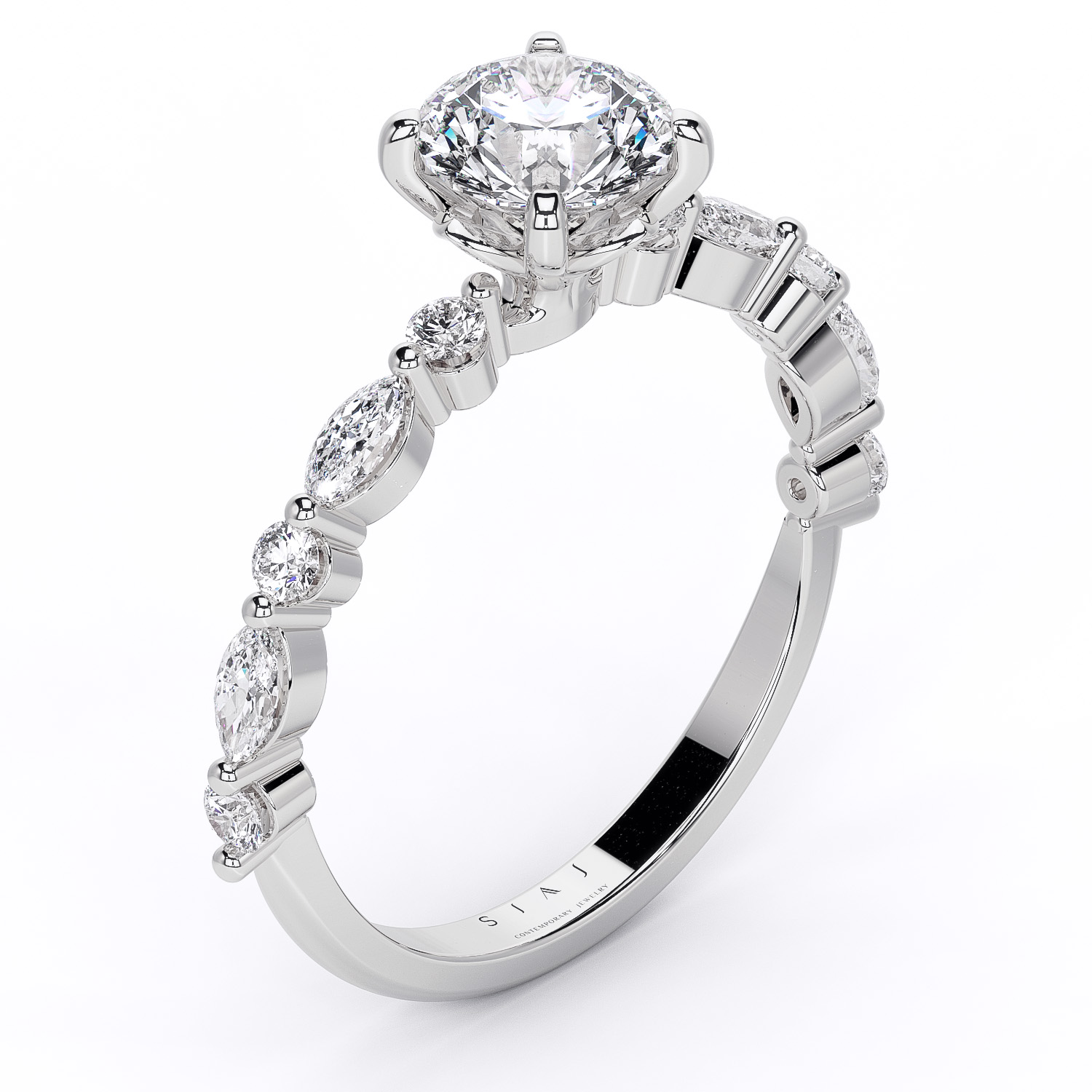 Inel De Logodna Cu Diamante Natural Diamante Crescute In Laborator Lab Grown Diamonds Lcmh180al2 nou