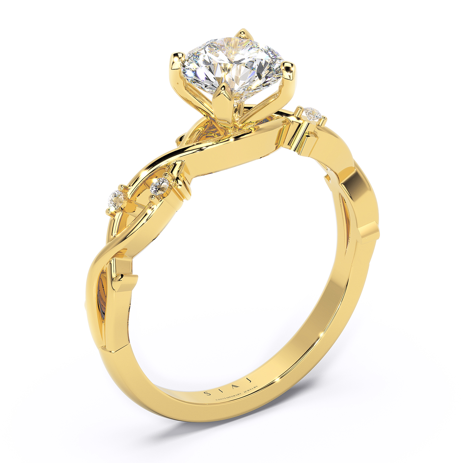 Inel De Logonda Cu Design floral natural Diamant Natural Diamant Crescut In Laborator lab grown Lcmh161 gl2