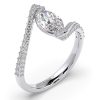 Inel din aur 18Kt cu diamante lab grown SIAJ MQalb thumbnail
