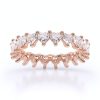 Inel din aur cu diamante sintetice labgrown heart shaped inima roz1