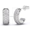 cercei din aur 18K cu diamante naturale diamante crescute in laborator lcmh170al2