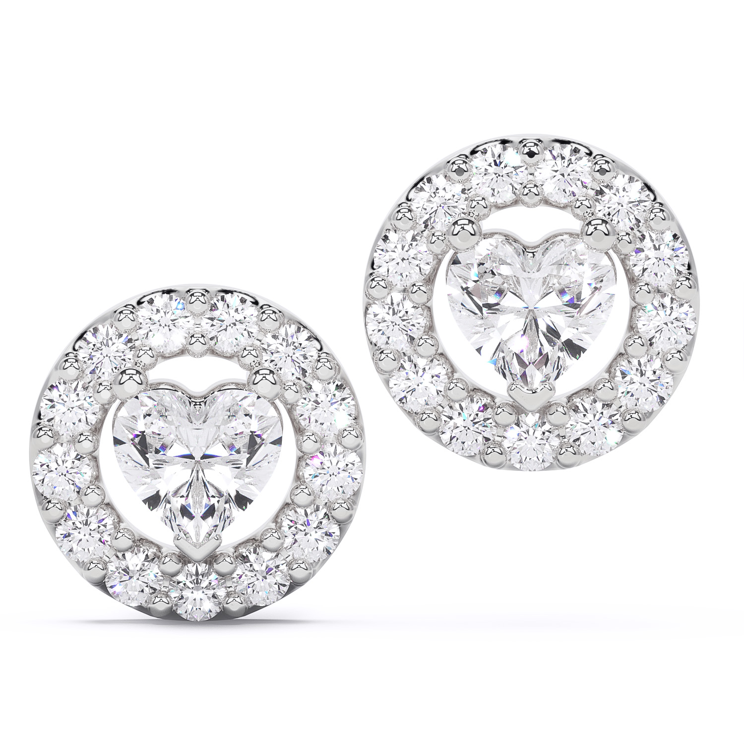 Cercei din aur - 0.30ct - H&R