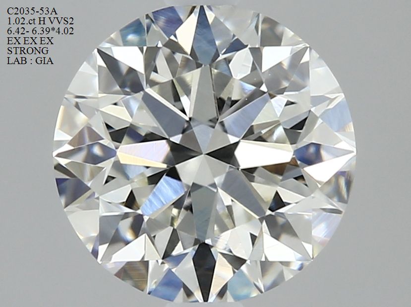 1438816958 Diamant Natural ROUND VVS2