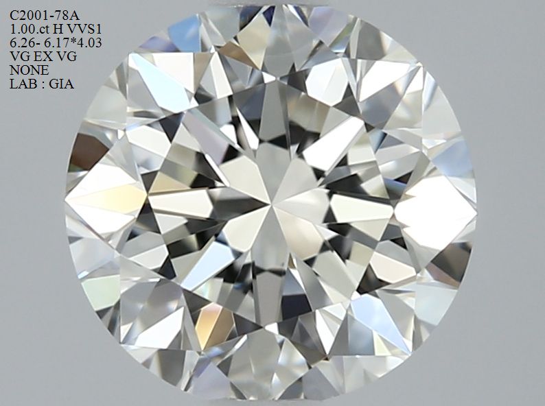 2417871613 Diamant Natural ROUND VVS1