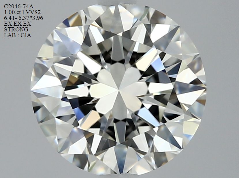3445562965 Diamant Natural ROUND VVS2