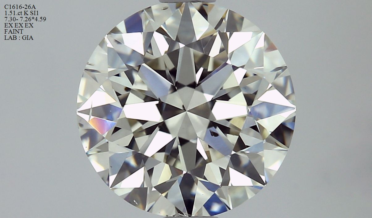 6371266684 Diamant Natural ROUND SI1