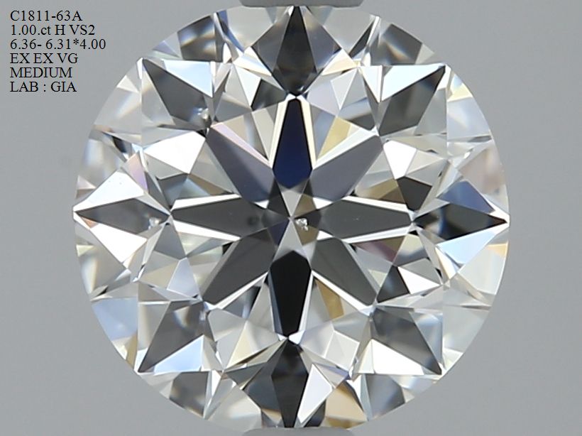 6382196754 Diamant Natural ROUND VS2