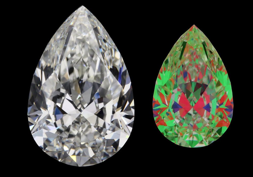 6432002189 Diamant Natural PEAR VVS1