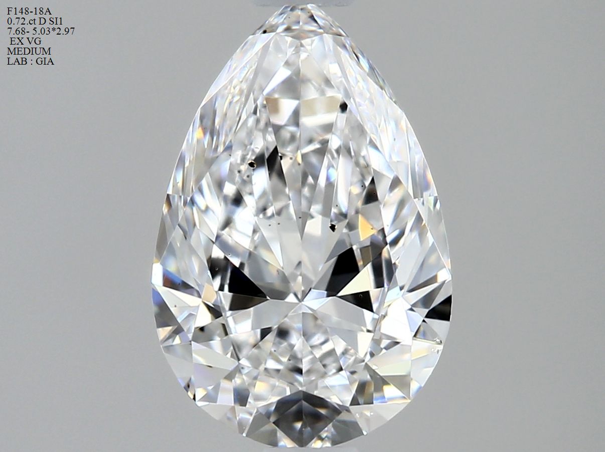 6432682472 Diamant Natural PEAR SI1