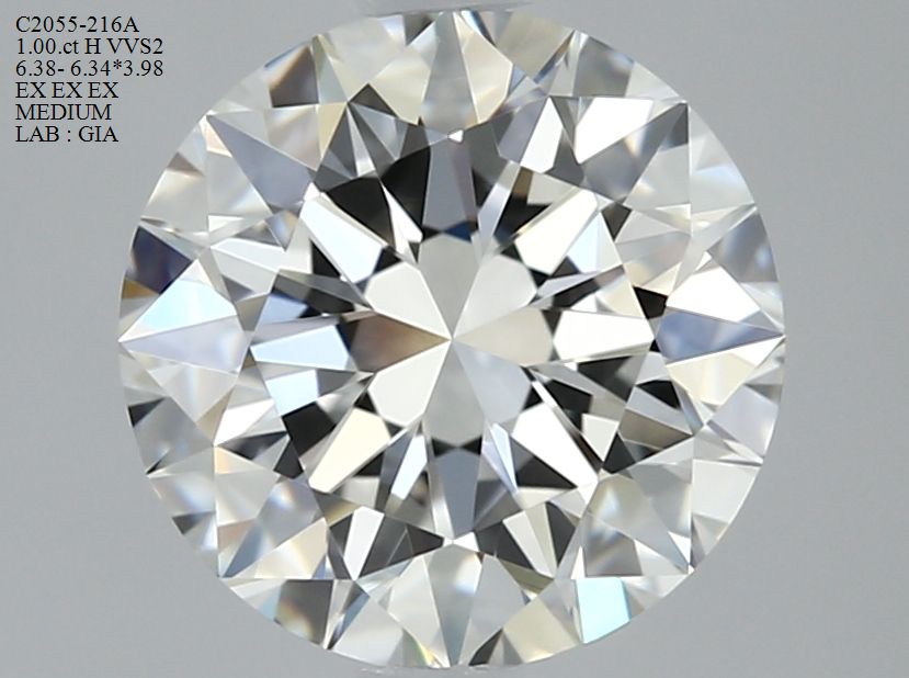 6445888274 Diamant Natural ROUND VVS2
