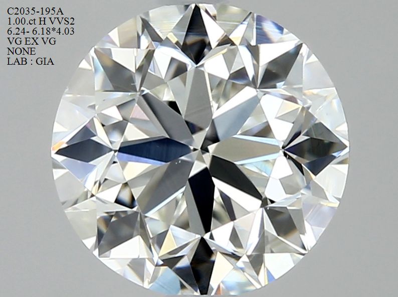 7431614410 Diamant Natural ROUND VVS2