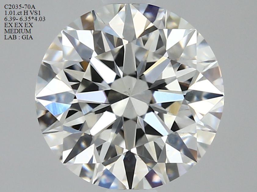 7433614452 Diamant Natural ROUND VS1