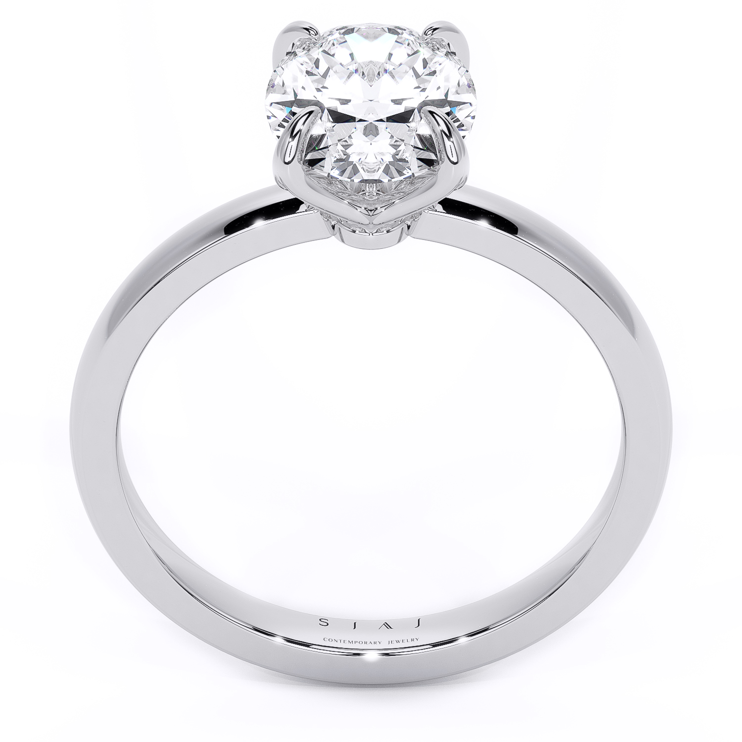 Inel din aur 18K cu diamant lab-grown – 3.0ct – Eternal Embrace Ov