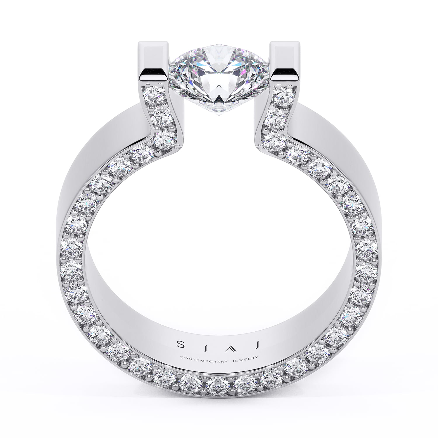 Inel din aur 18K cu diamante lab-grown – 1.75ctw – Celestial Halo