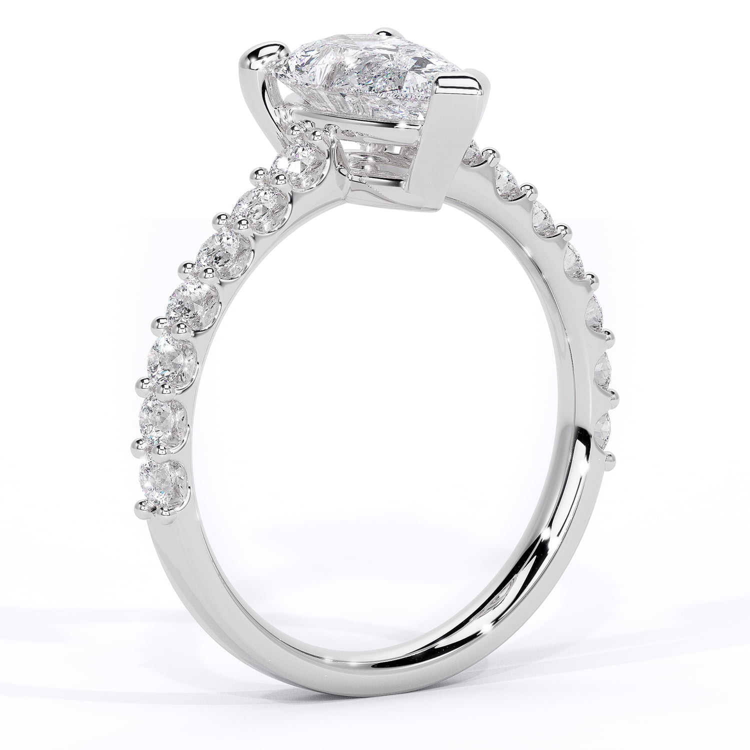 inel de logodna cu diamante naturale diamante crescute in laborator pear shaped diamond lcmh151 al2
